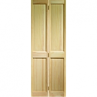 Wickes  Wickes Skipton Clear Pine 4 Panel Internal Bi-Fold Door - 19