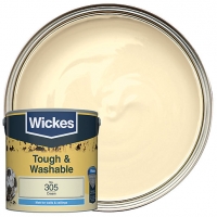 Wickes  Wickes Cream - No.305 Tough & Washable Matt Emulsion Paint -