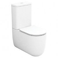 Wickes  Wickes Teramo Easy Clean Close Coupled Toilet Pan & Soft Clo