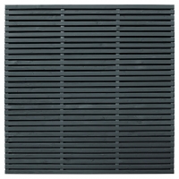 Wickes  Forest Garden Double Slatted Grey Fence Panel 6 x 6 ft 3 Pac