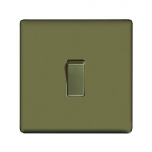 Wickes  Wickes 10A Light Switch 1 Gang 2 Way Pearl Nickel Screwless 