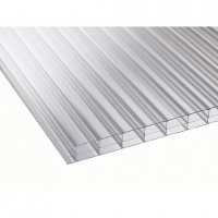 Wickes  16mm Clear Multiwall Polycarbonate Sheet - 2500 x 1050mm