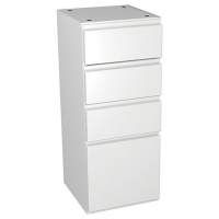 Wickes  Wickes Hertford White Gloss Multi-drawer Floorstanding Stora