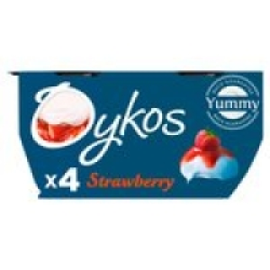 Oykos Greek Style Strawberry Yogurts £1.25