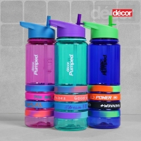 InExcess  Décor Quad Bands Tritan Bottle 750ml - 3 Colours