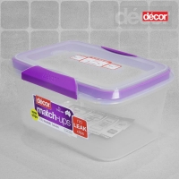 InExcess  Décor Match-ups Clip Purple/Clear Storage Box - 3 Litres