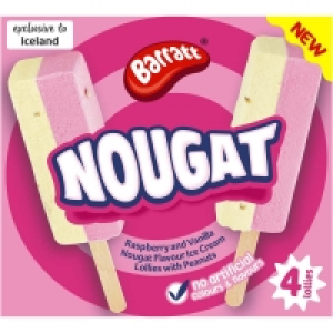 Iceland  Barratt Barratt&reg; Nougat Ice Lollies 4 x 248g