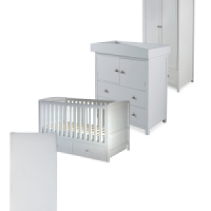 Aldi  Mamia Grey Nursery Furniture Bundle