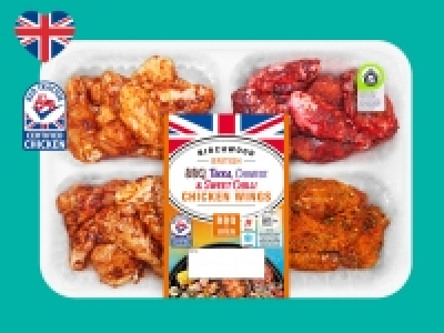 Birchwood BBQ, Tikka, Chinese & Sweet Chilli Chicken Wings