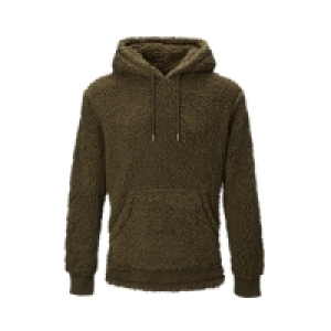 Aldi  Avenue Mens Olive Borg Hoody