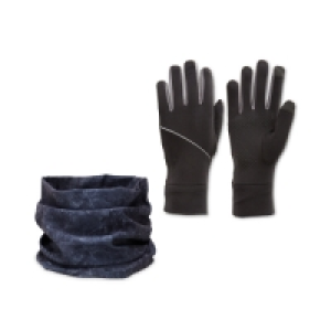 Crane Grey Glove & Snood Set