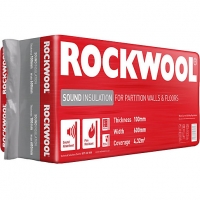 Wickes  Rockwool Sound Insulation Slab - 100 x 600mm x 1.2m