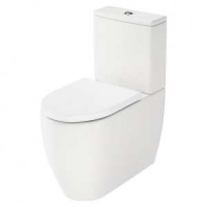 Wickes Galeria Fully Shrouded Close Coupled Toilet Pan, Cist