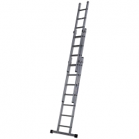 Wickes  Werner Professional 4.83m 3 Section Aluminium Extension Ladd