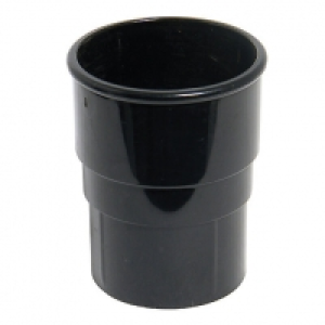 FloPlast 68mm Round Line Downpipe Socket - Black £1.60