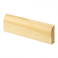 Wickes  Wickes Large Round Pine Architrave - 15mm x 45mm x 2.1m Pack