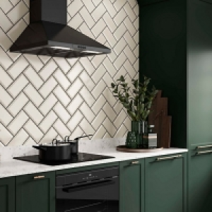 Wickes Metro Cream Ceramic Wall Tile - 200 x 100mm £12.00