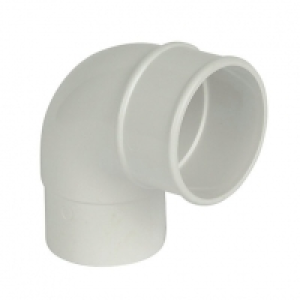 FloPlast 68mm Round Line Downpipe Offset Bend 92.5° - White £2.70
