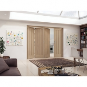 Wickes  Jeld-Wen York Oak 3 Panel Internal Bi-Fold 3 Door Set - 2047