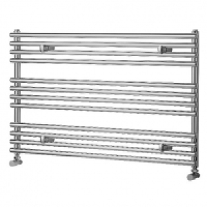 Wickes Liquid Round Horizontal Designer Towel Radiator - Chr &pound;269.00