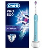 Morrisons  Oral B PRO 600 3D White Electric Toothbrush Powered By Braun