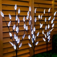 HomeBargains  Firefly: 60 LED Solar Powered Branch Lights - White