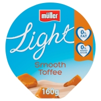 Iceland  Müller Light Toffee Fat Free Yogurt 160g