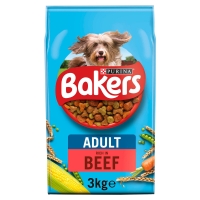 Iceland  BAKERS ADULT Beef with Vegetables Dry Dog Food 3kg