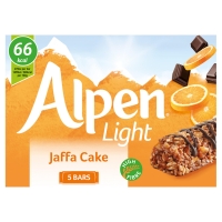 Iceland  Alpen Light Cereal Bars Jaffa Cake 5 x 19g