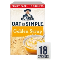 Iceland  Quaker Oat So Simple Golden Syrup Porridge Sachets 18x36g