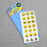 InExcess  Glow in the Dark Emoji Face Stickers