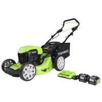 RobertDyas  Greenworks 48v 46cm Self Propelled Cordless Lawnmower with B
