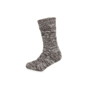 Mens Grey Slipper Socks
