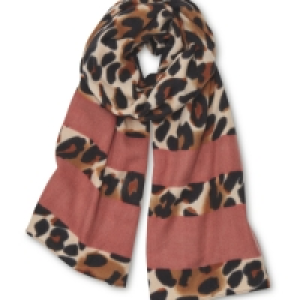 Aldi  Avenue Ladies Brown Leopard Scarf