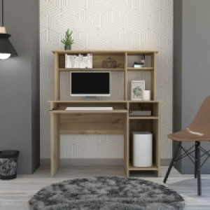 BMStores  Jesper Desk with Shelves