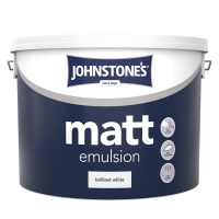 BMStores  Johnstones Paint Matt Emulsion - Brilliant White 10L