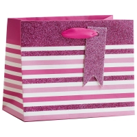 BMStores  Perfume Gift Bag - Pink Stripe