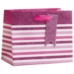 Perfume Gift Bag - Pink Stripe