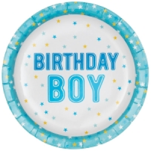 Kids Party Paper Plates 20pk - Birthday Boy