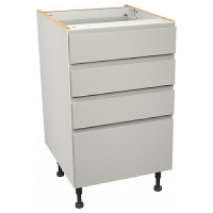 Camden Dove Grey 4 Drawer Unit - 500mm £336.00