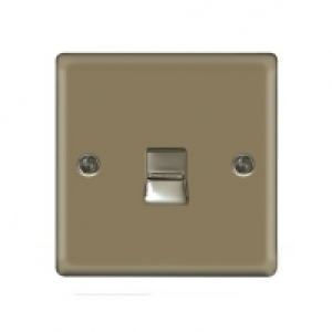 Wickes  Wickes Single Raised Plate Master Telephone Socket - Pearl N