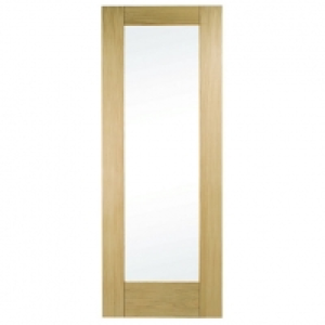 Wickes  Wickes Oxford Fully Glazed Oak 1 Panel Internal Door - 1981m