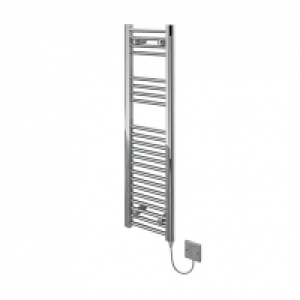 Kudox Flat Electric Towel Radiator - Chrome 300 x 1100 mm £108.00