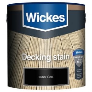 Wickes Decking Stain Black Coal 2.5L £16.00