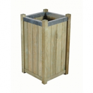 Wickes  Forest Garden Slender Planter - 400 x 400 x 750mm