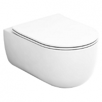 Wickes  Wickes Teramo Easy Clean Wall Hung Toilet Pan & Soft Close S