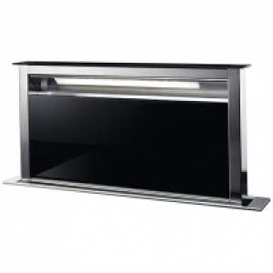 AEG 90cm Downdraft Black and Stainless Steel Cooker Hood DDE