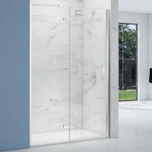 Nexa By Merlyn 8mm Chrome Frameless Inline Hinge Door Only f £500.00