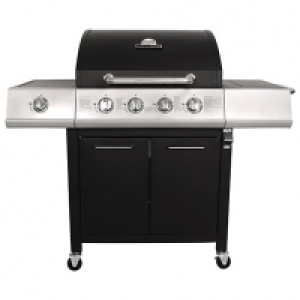 Charles Bentley 5 Burner (4+1 Side) Gas BBQ - Black £350.00