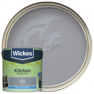 Wickes Pewter - No. 220 Kitchen Matt Emulsion Paint - 2.5L £12.00